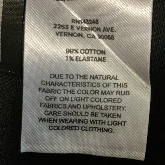 NWT Reformation Jeans Chrissy Black Denim Button Down Crop Top size 10 - Picture 8 of 12